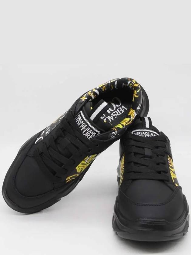 Logo Speedtrack Low Top Sneakers Black - VERSACE - BALAAN 6