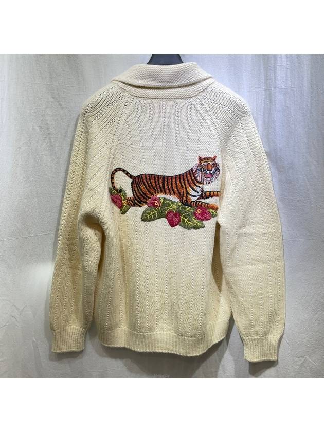 Men s new level tiger knit sweater with patch M - GUCCI - BALAAN 6