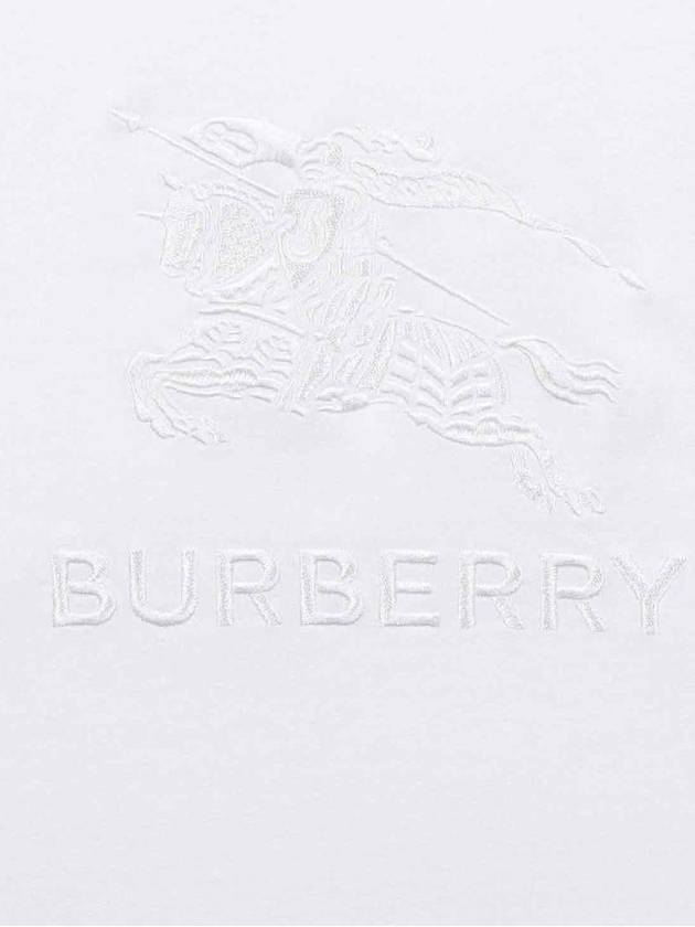 EKD Cotton Short Sleeve T-Shirt White - BURBERRY - BALAAN 5