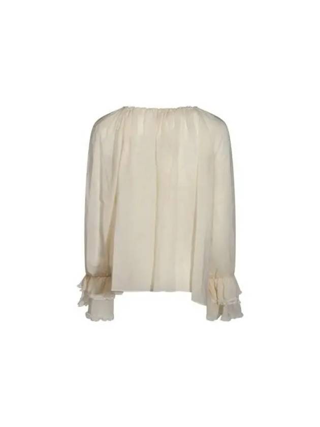 Chloe Beige Silk Blouse CH24WHT71 117114 - CHLOE - BALAAN 3