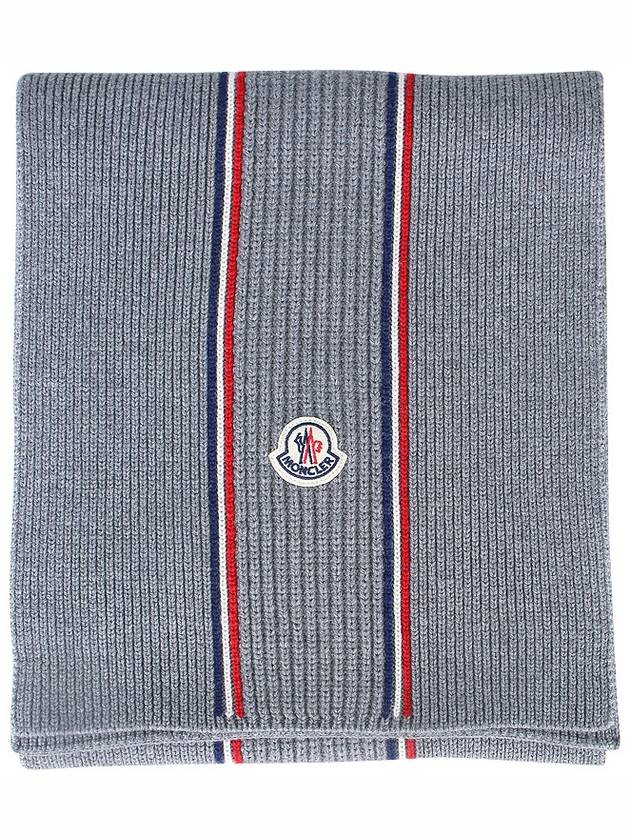 Patch logo three stripe wool muffler 3C00007 M1131 981 - MONCLER - BALAAN 4