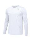 Men's Team Legend Dri Fit Long Sleeve T-Shirt White - NIKE - BALAAN 1