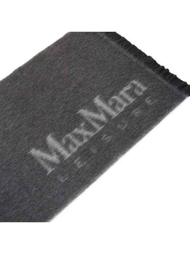 Colibri Logo Intarsia Wool Muffler Grey - MAX MARA - BALAAN 7