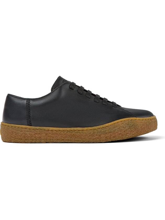 Men's Peu Terreno Leather Low Top Sneakers Black - CAMPER - BALAAN 2