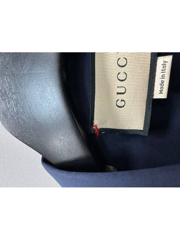 Double G embroidered cotton poplin shirt 77 - GUCCI - BALAAN 8