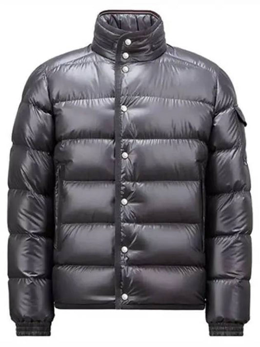 Gouret Pocket Logo Patch Down Padded Blue Gray Men s Jacket 271832 - MONCLER - BALAAN 1