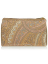 Profumi Logo Patch Zipper Pouch Bag Beige - ETRO - BALAAN 4