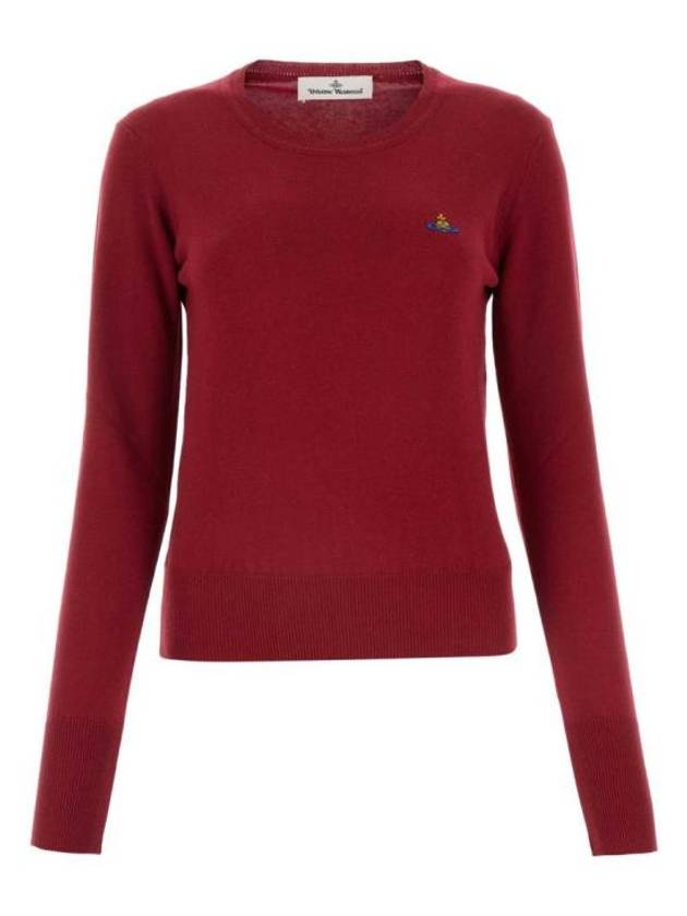 ORB Logo Knit Top Red - VIVIENNE WESTWOOD - BALAAN 2