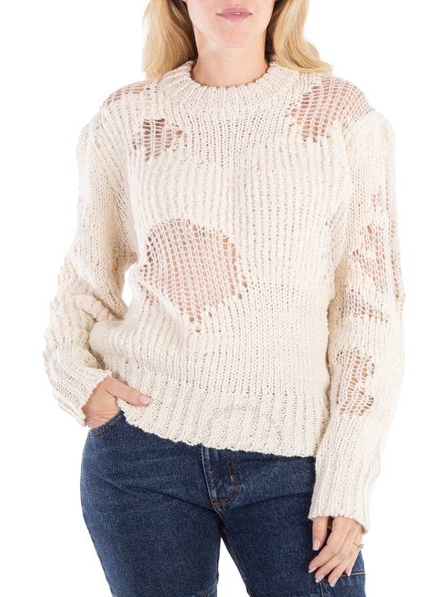 Chloe Ladies Iconic Milk Distressed Sweater, Size Medium - CHLOE - BALAAN 1