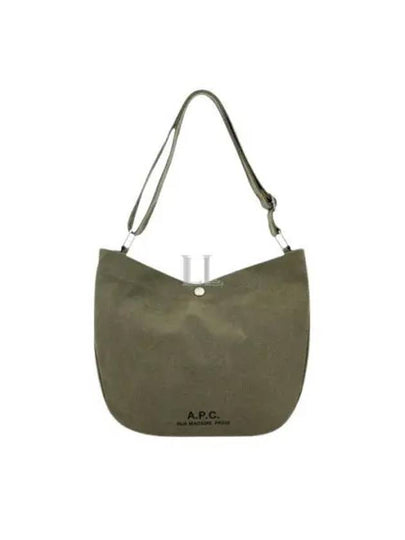 Logo Print Open Top Cross Bag Green - A.P.C. - BALAAN 2