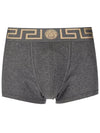 Men's Greca Border Draws 2 Pack Briefs Black Grey - VERSACE - BALAAN 3