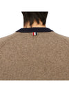 Wool 4 Bar Pullover Knit Top Medium Brown - THOM BROWNE - BALAAN 7