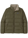 Silent Reversible Fleece Down Jacket Green - PATAGONIA - BALAAN 3