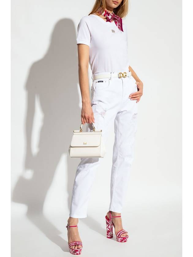 Destroyed Jeans White - DOLCE&GABBANA - BALAAN 3