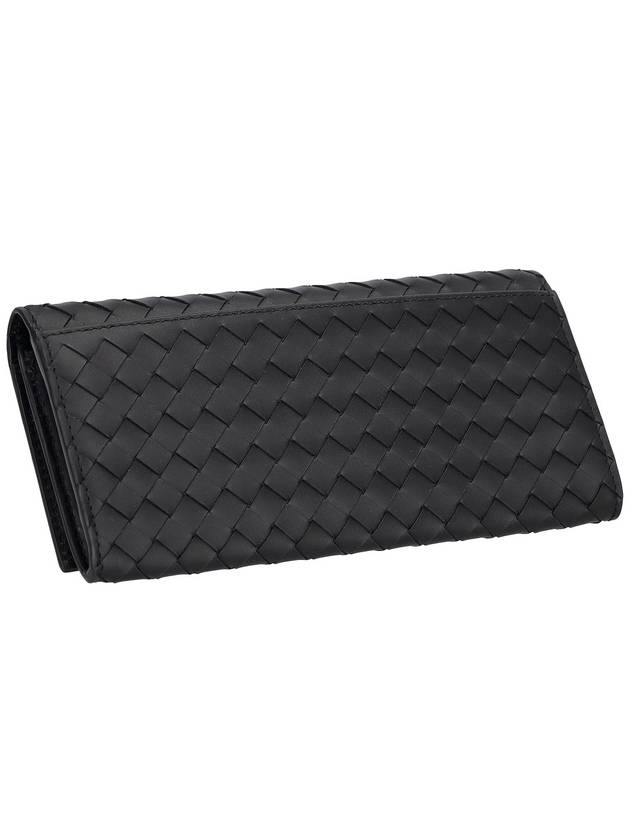 Intrecciato VN Continental Long Wallet Black - BOTTEGA VENETA - BALAAN 3