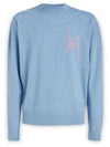 Logo Crew Neck Jumper Knit Top Blue - JW ANDERSON - BALAAN 1