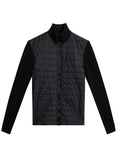 Women's Wren Knit Hybrid Zip-Up Jacket Black - J.LINDEBERG - BALAAN 2