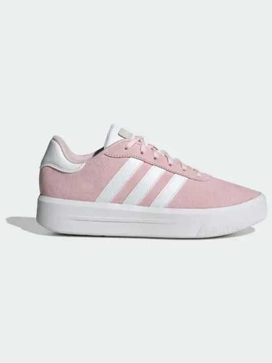 Court Silk Suede Low Top Sneakers Pink - ADIDAS - BALAAN 2