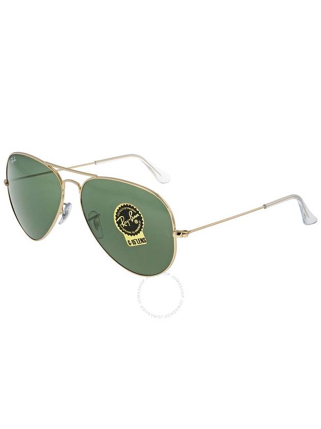 Eyewear Aviator Metal Large Sunglasses Gold Green - RAY-BAN - BALAAN 4