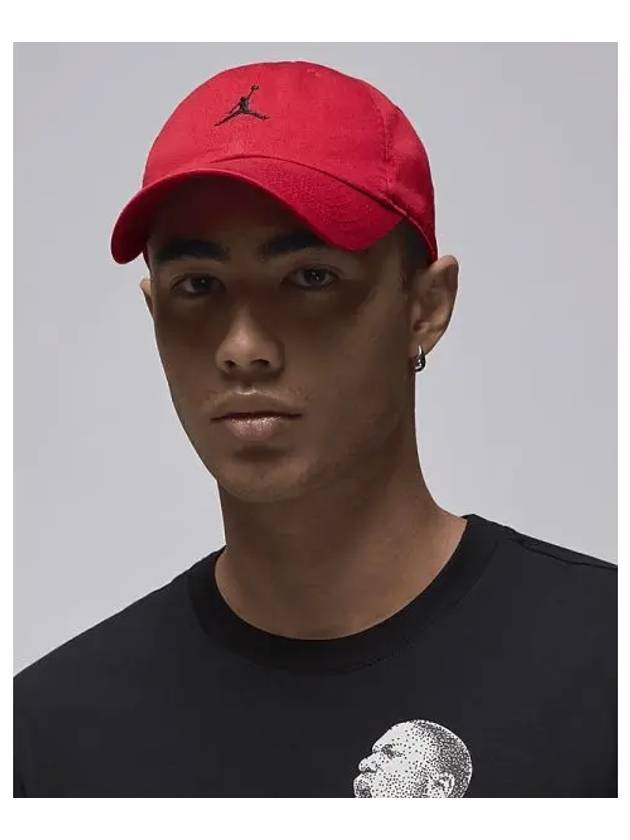 Jordan Club Unstructured Curved Bill Ball Cap Red - NIKE - BALAAN 2