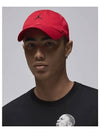 Jordan Club Unstructured Curb Bill Hat M Jim Red Black HQ1963 687 - NIKE - BALAAN 2