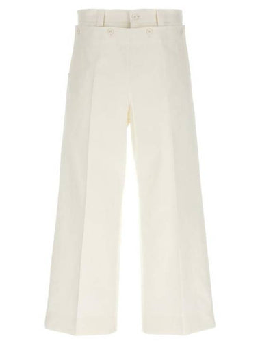 Straight Pants GP02ETFUFL5W0001 White - DOLCE&GABBANA - BALAAN 1