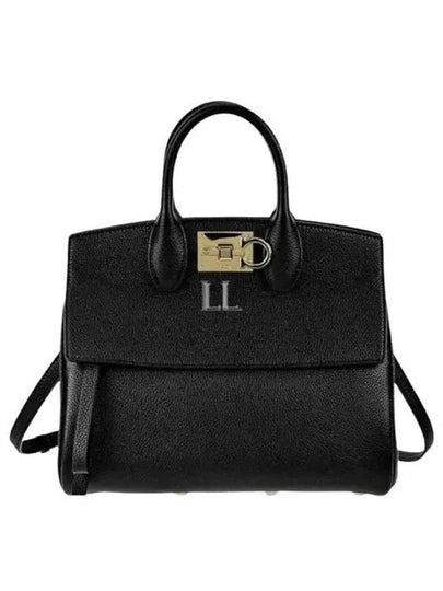 Studio Small Tote Bag Black - SALVATORE FERRAGAMO - BALAAN 2