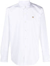 Men's Fox Head Classic Cotton Long Sleeve Shirt White - MAISON KITSUNE - BALAAN 2