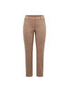 Women's Pia Print Straight Pants Brown - J.LINDEBERG - BALAAN 1