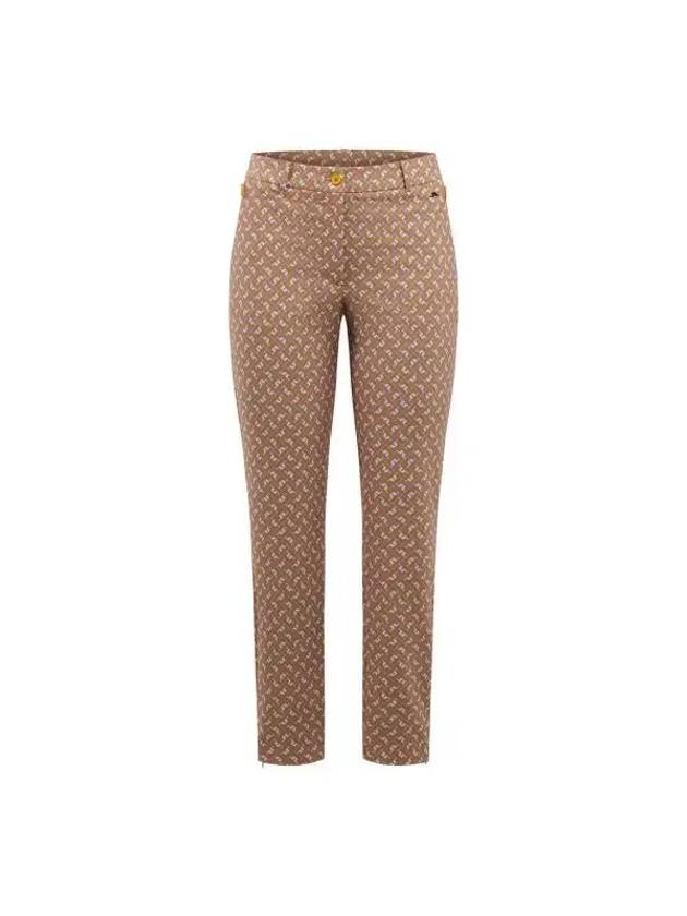 Women's Logo Print Pants Brown - J.LINDEBERG - BALAAN 1