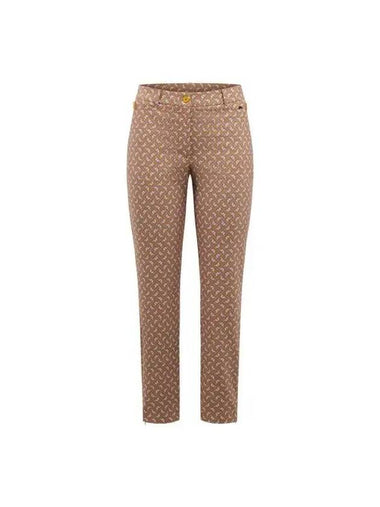 Women's Logo Print Pants Brown - J.LINDEBERG - BALAAN 1