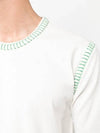 Overlock Parakeet Stitch Cotton Short Sleeve T-Shirt White - BOTTEGA VENETA - BALAAN 3