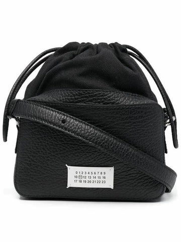 5AC Logo Patch Cross Bag Black - MAISON MARGIELA - BALAAN.