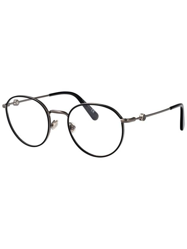 Eyewear Round Metal Eyeglasses Black - MONCLER - BALAAN 3