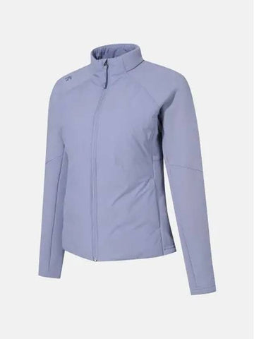 Women s brushed hybrid training zip up sky blue SP322TFT94 - DESCENTE - BALAAN 1