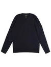 Shadow Project Pocket Crew Neck Knit Top Navy - STONE ISLAND - BALAAN 2