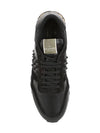 Rock Stud Low Top Sneakers Black - VALENTINO - BALAAN 5