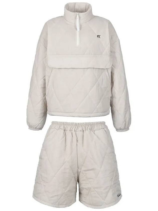 Playable quilted t-shirt short pants suit - P_LABEL - BALAAN 1
