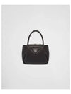 Leather Hand Mini Bag Black - PRADA - BALAAN 2