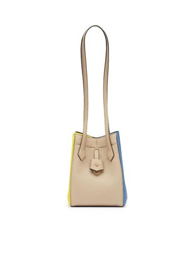 Origami Mini Leather Shoulder Bag Nudes Pink Brown - FENDI - BALAAN 1