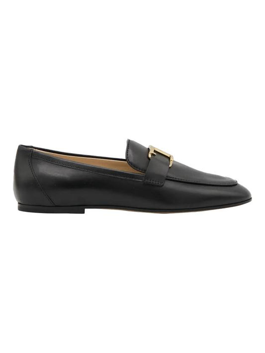 Tods T Timeless Leather Loafers Black - TOD'S - BALAAN 1