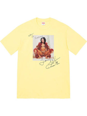 LIL KIM Tshirt Pale Yellow - SUPREME - BALAAN 1