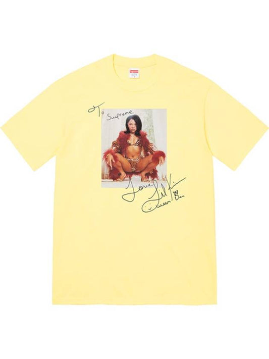 LIL KIM Tshirt Pale Yellow - SUPREME - BALAAN 1