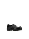 Brushed Leather Loafers Black - PRADA - BALAAN 3