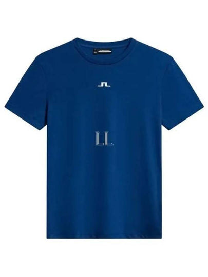 Ada Logo Short Sleeve T-Shirt Estate Blue - J.LINDEBERG - BALAAN 2