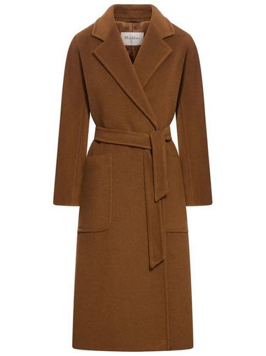 Attuale Belted Single Coat Brown - MAX MARA - BALAAN 1