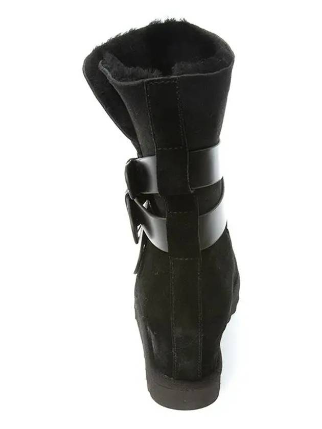 YES Fleece Wedge Ugg Boots Black 330291 - ASH - BALAAN 5