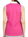 Golf Wear Sleeveless T-Shirt HHW 2A AP53 PINK - HORN GARMENT - BALAAN 4