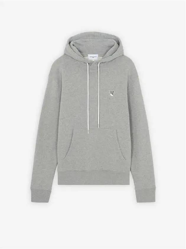 Grey Fox Head Patch Classic Hoodie Grey Melange - MAISON KITSUNE - BALAAN 2