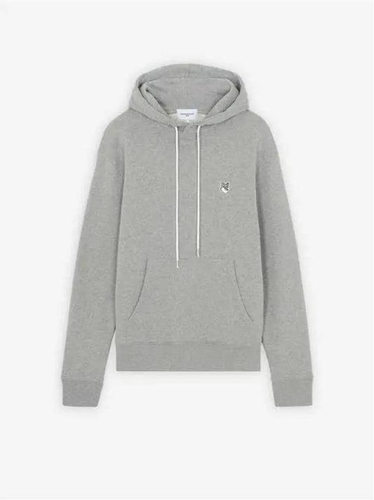 Grey Fox Head Patch Classic Hoodie Grey Melange - MAISON KITSUNE - BALAAN 2